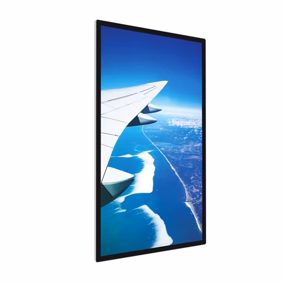 55 インチ赤外線タッチスクリーン床置き高輝度屋内ディスプレイデジタル広告 LCD デバイス HDMI WiFi RJ45